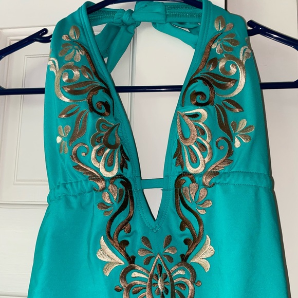 Laundry by Shelli Segal Ocean Swell one piece - Picture 3 of 7